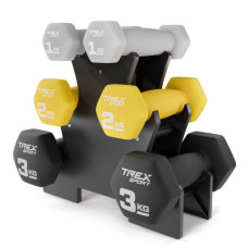 Гантель TREX Sport TX-V120VS с подставкой 12 кг